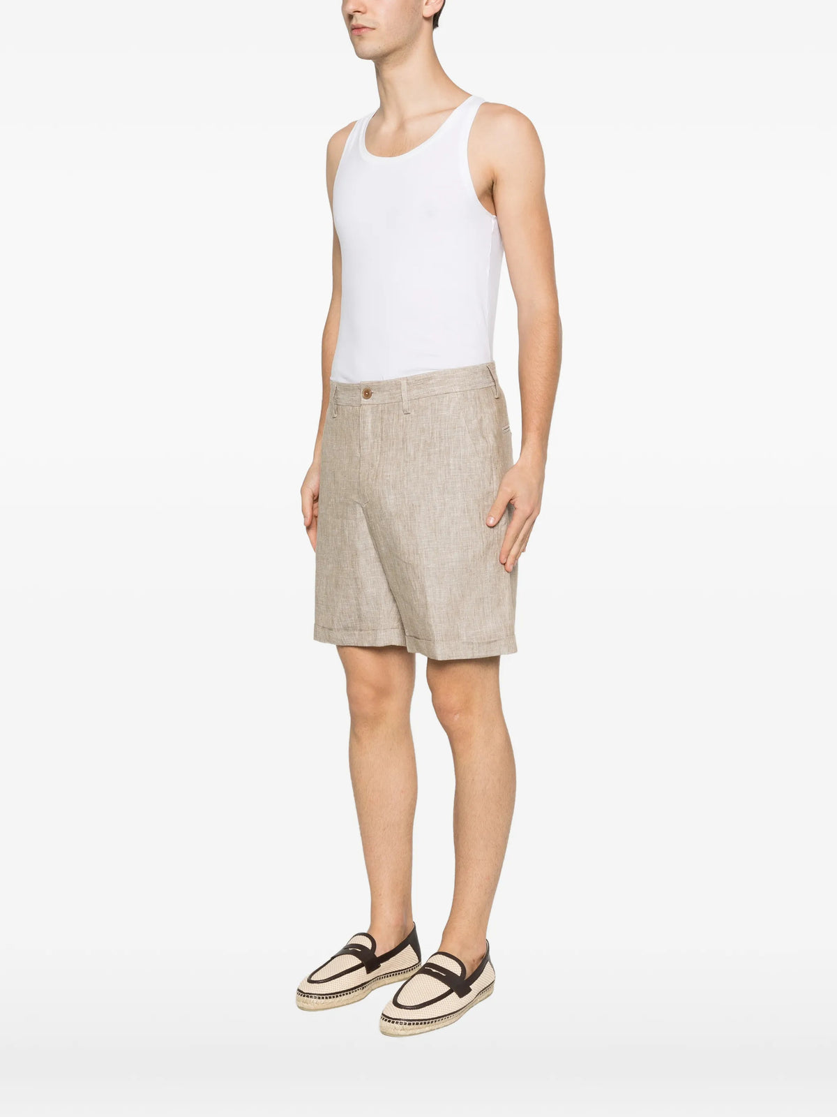 Linen Bermuda shorts