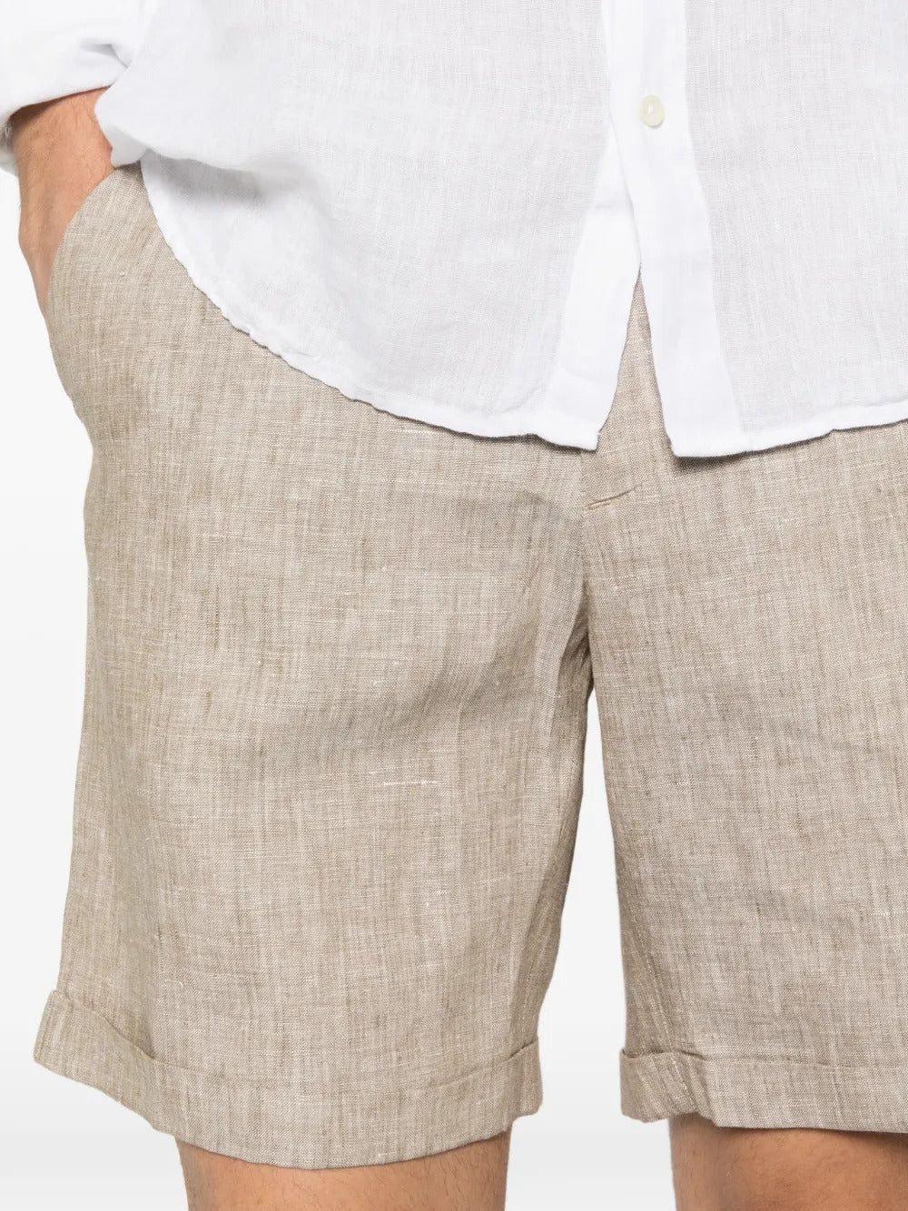 Linen Bermuda shorts