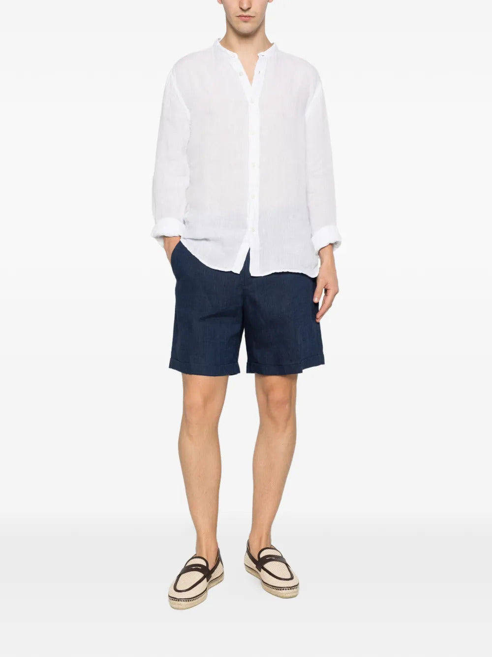 Linen Bermuda shorts