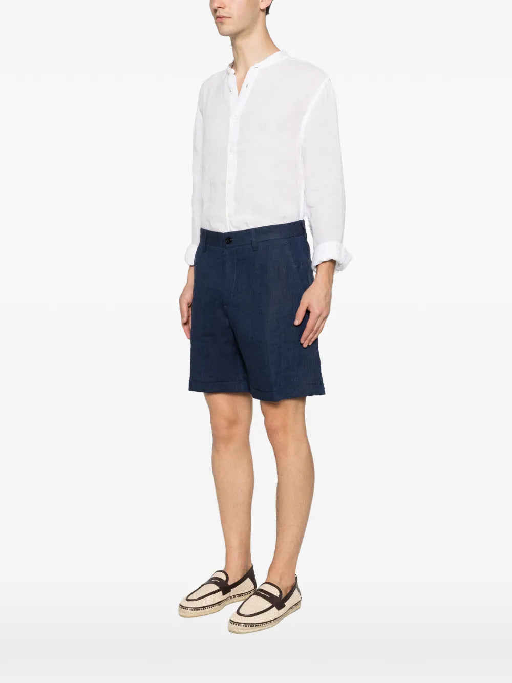 Linen Bermuda shorts