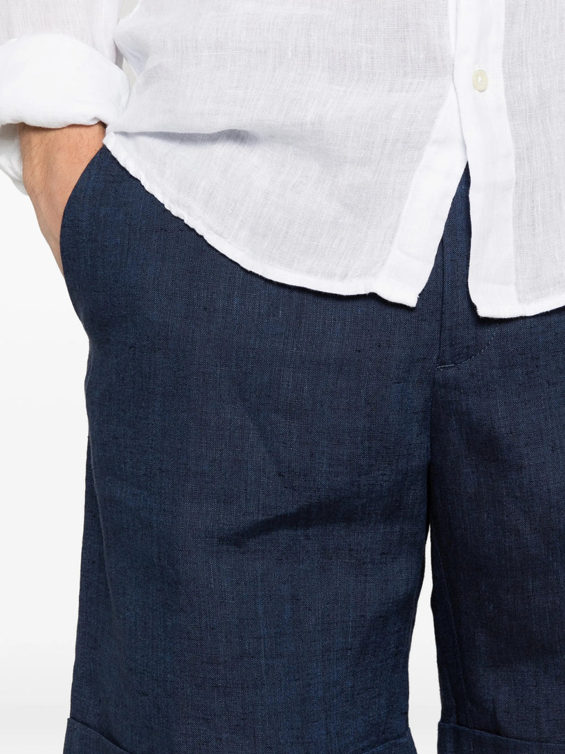 Linen Bermuda shorts