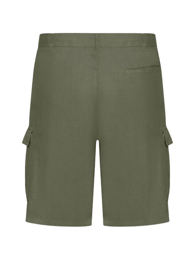 Linen cargo Bermuda shorts