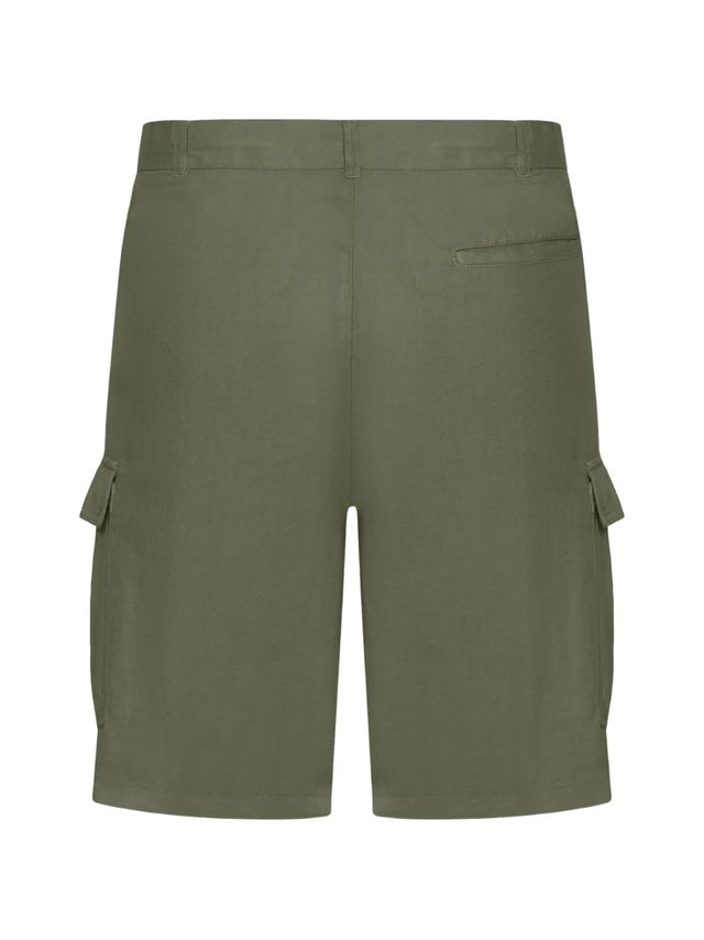 Linen cargo Bermuda shorts