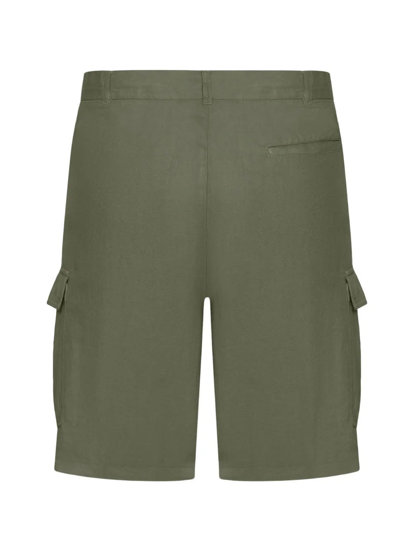 Linen cargo Bermuda shorts