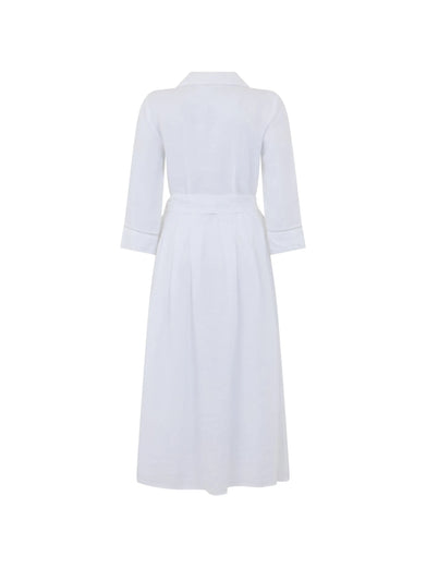 Linen dress with belt