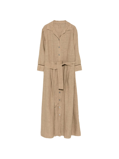 Linen dress with belt