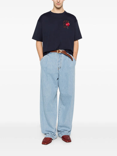 T-Shirt D Hibiscus Brodée