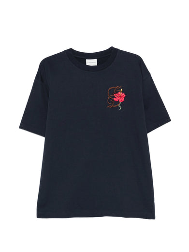T-Shirt D Hibiscus Brodée