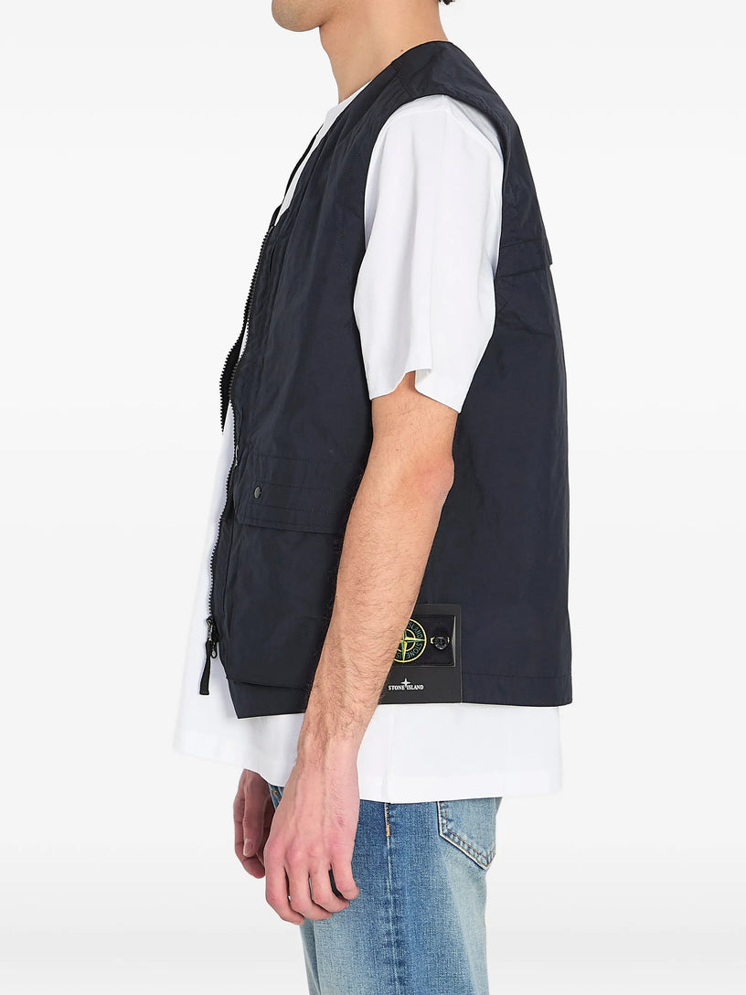 Metal Lamina Poly ripstop Vest