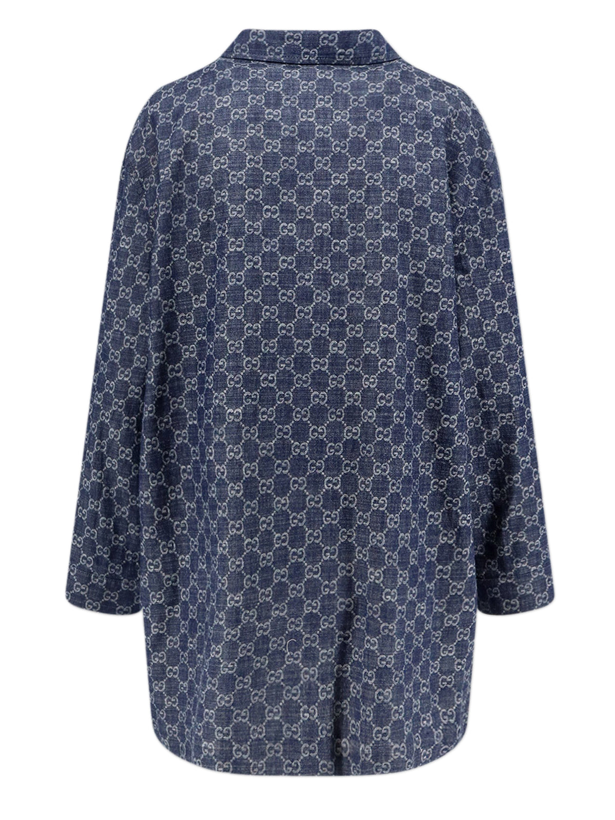 GG cotton denim jacquard jacket