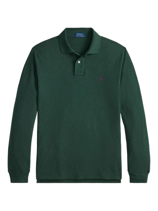Slim-Fit Long-Sleeve Piqué Polo