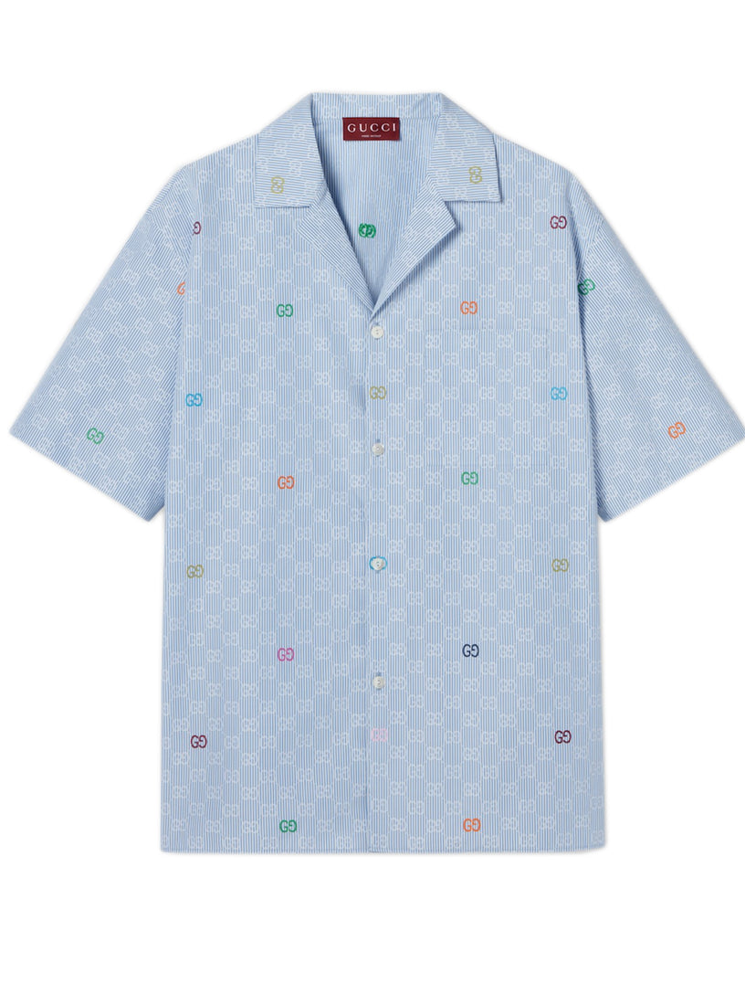 Camicia bowling a righe