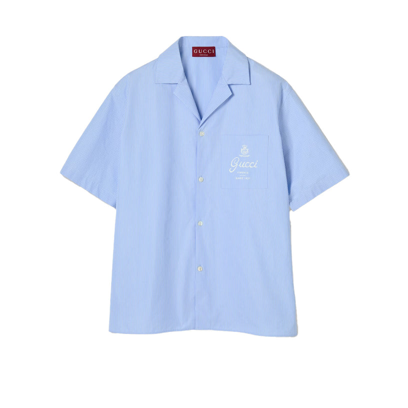 Camicia bowling a righe sottili