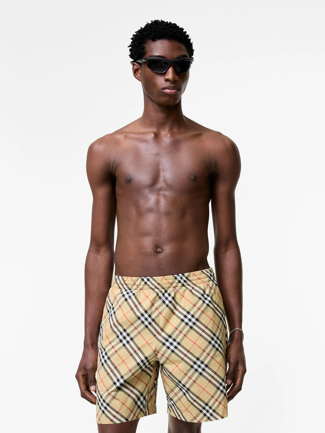 Check Swim Shorts