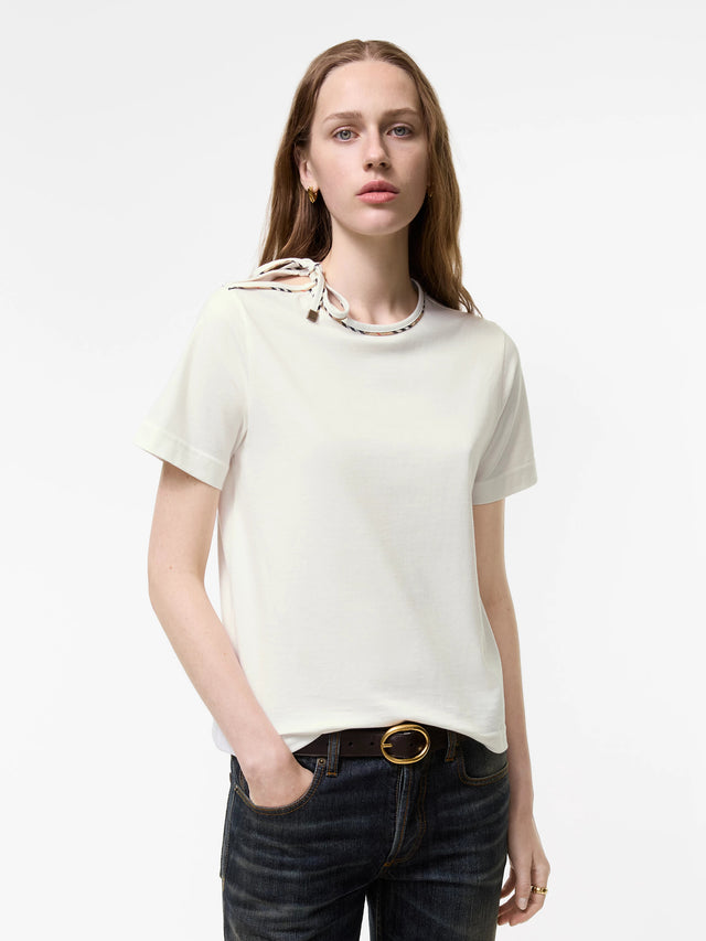 Tie-sleeve T-shirt