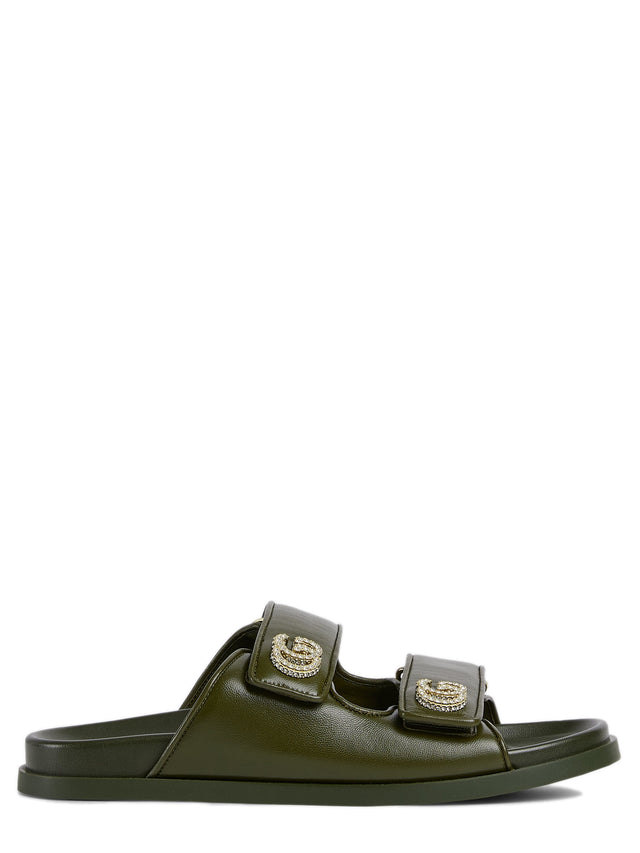 Sandal with crystals