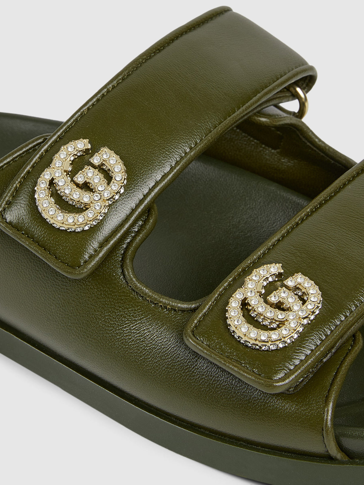 Sandal with crystals