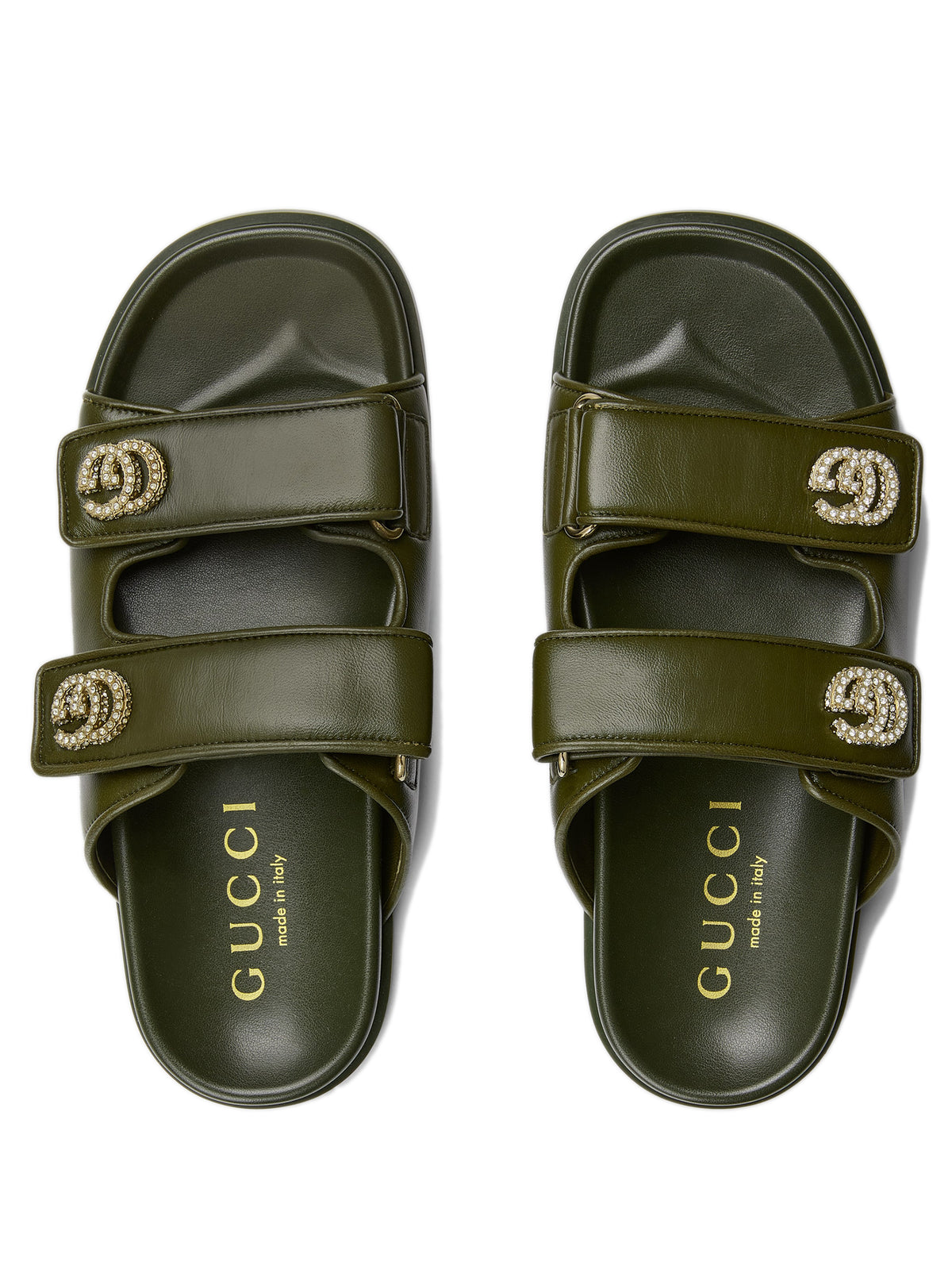 Sandal with crystals