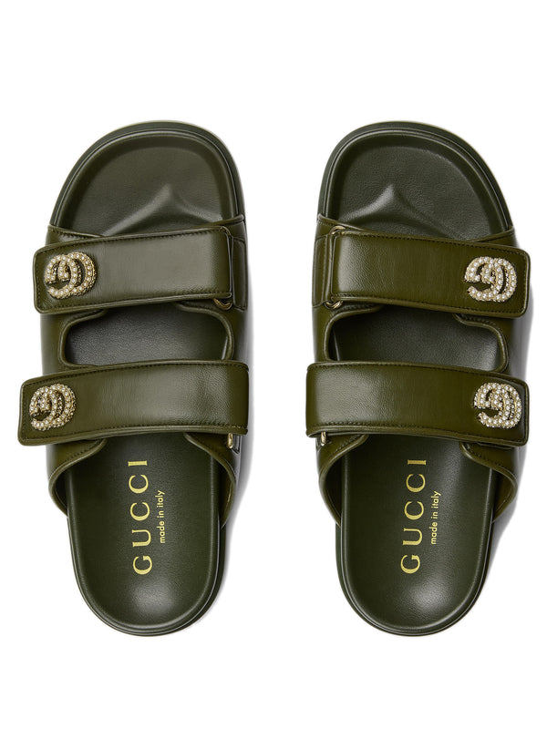 Sandal with crystals