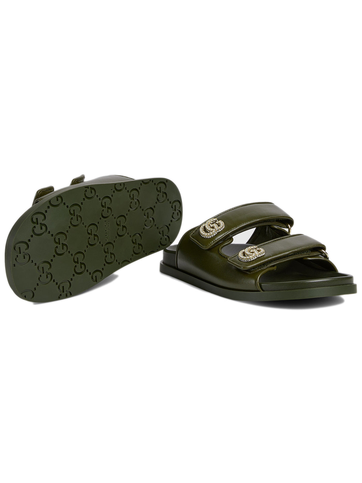 Sandal with crystals
