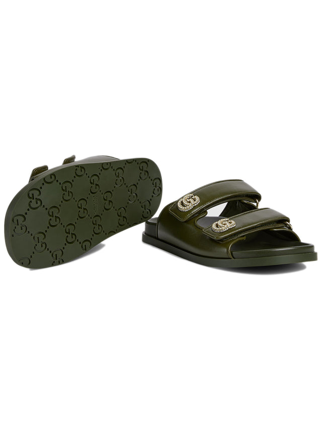 Sandal with crystals