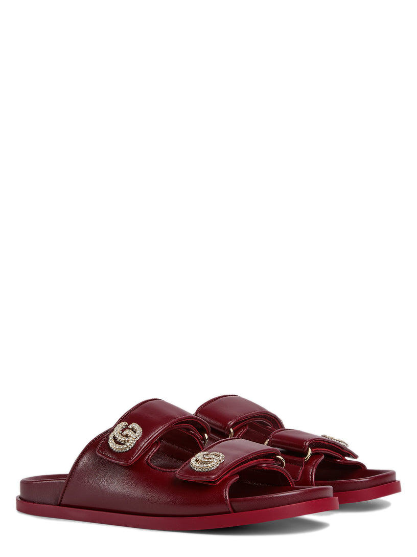 Sandal with crystals