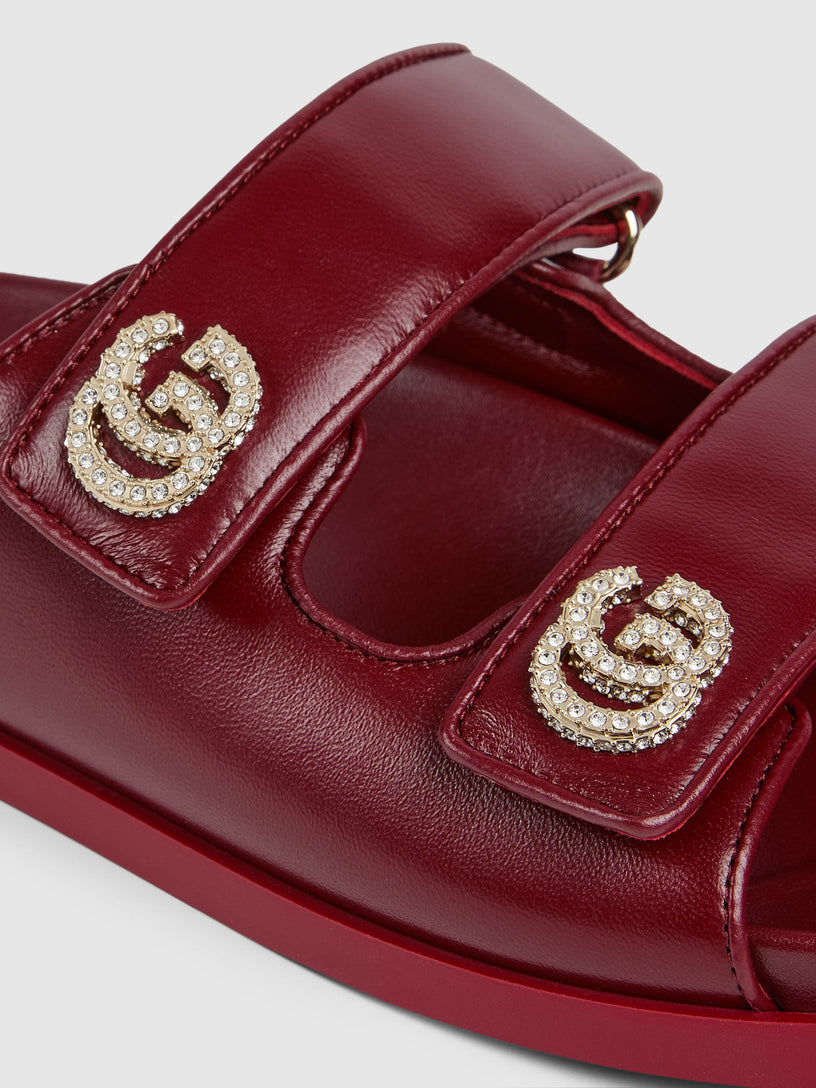 Sandal with crystals