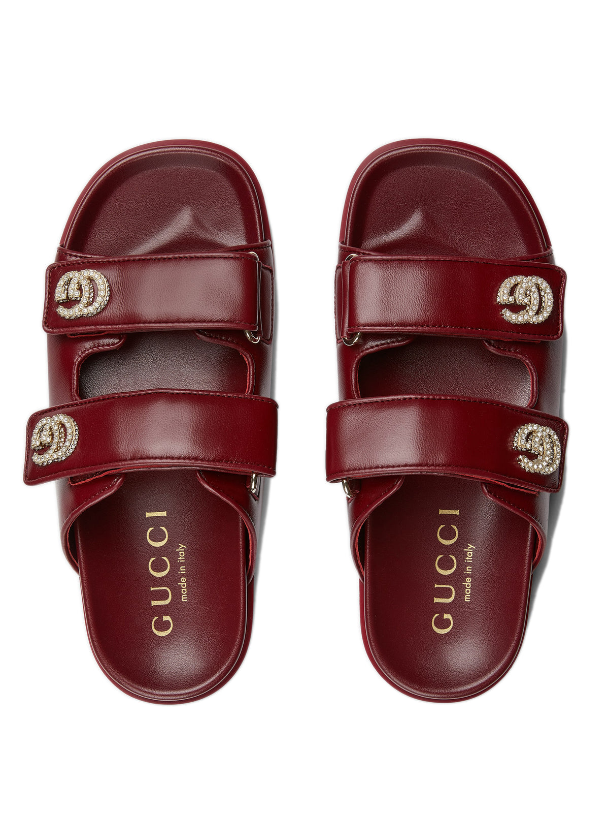 Sandal with crystals