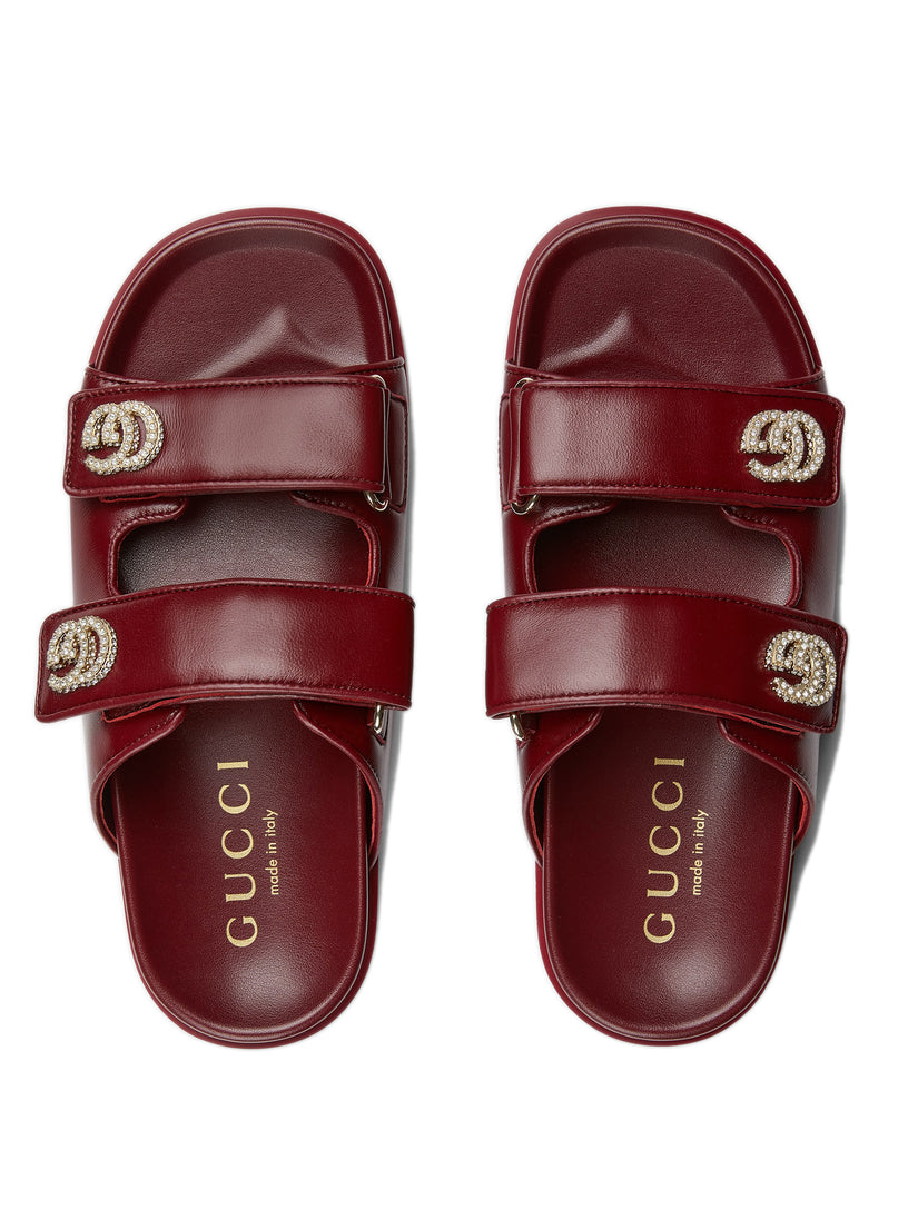 Sandal with crystals