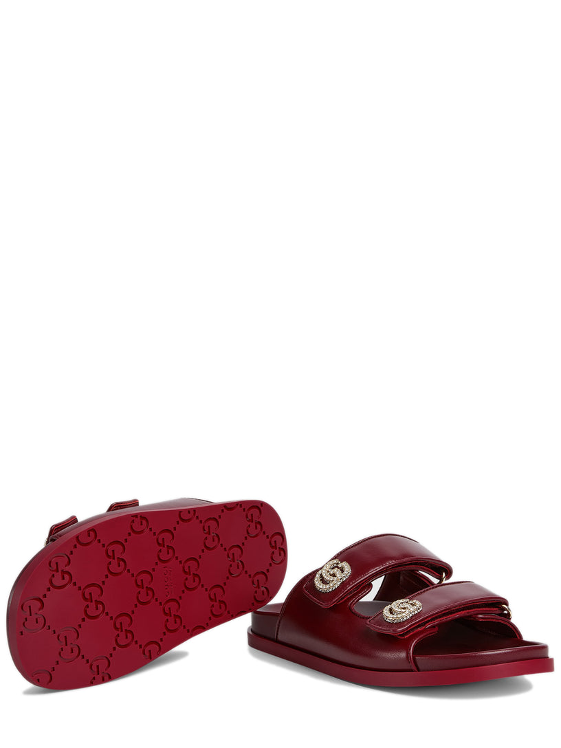 Sandal with crystals