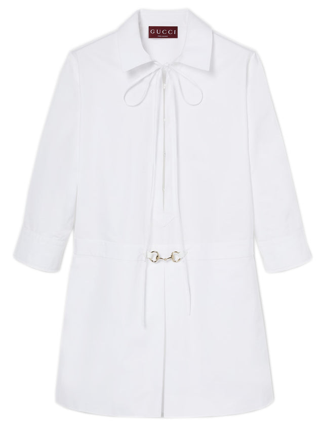 Shirt dress with Horsebit