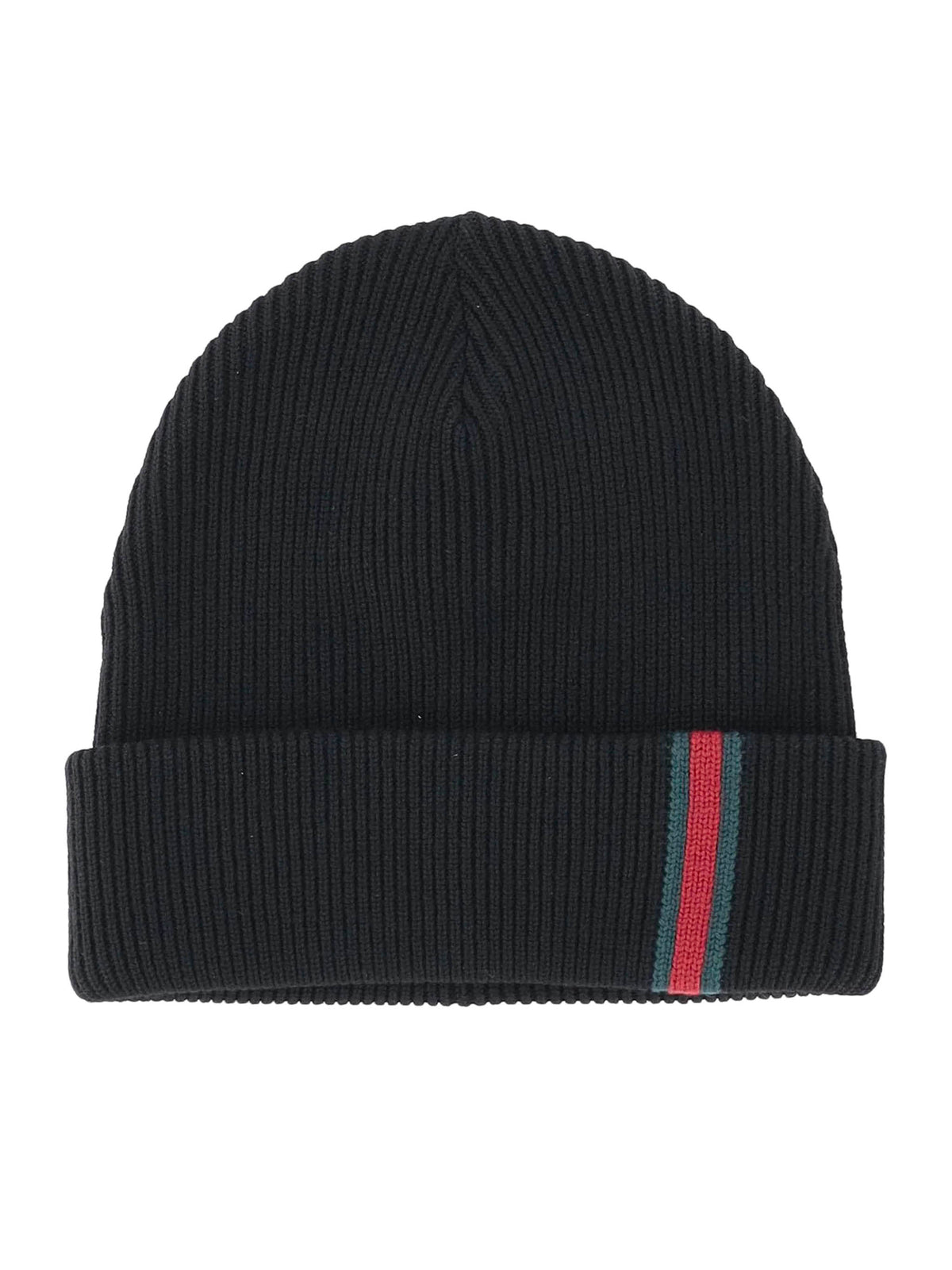 Wool beanie with web detail