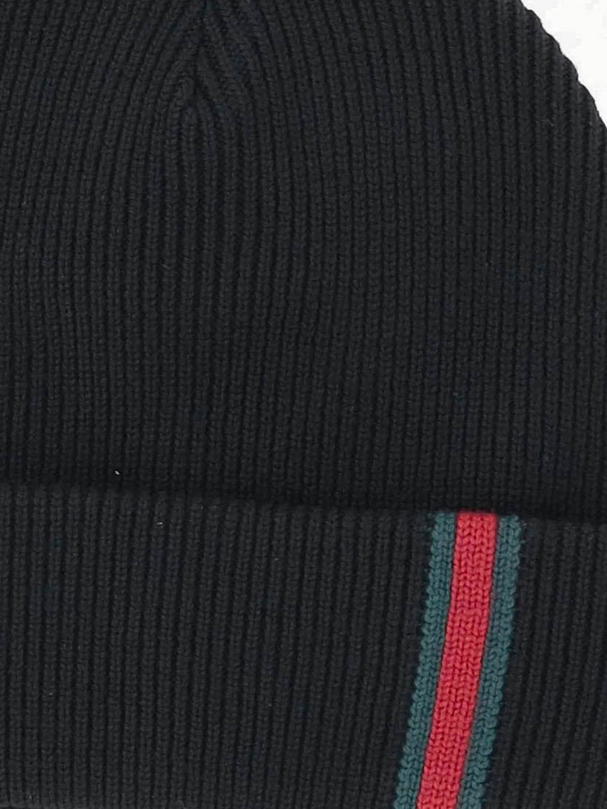 Wool beanie with web detail