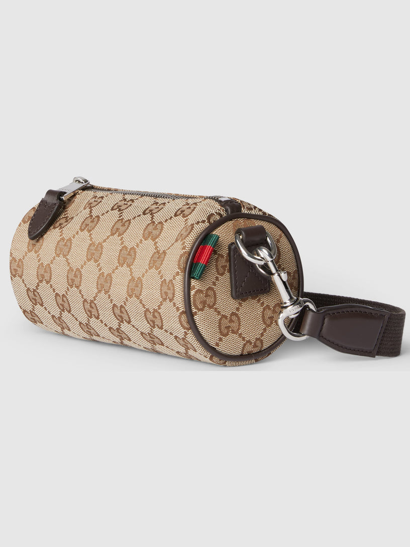 GG canvas mini cylinder bag