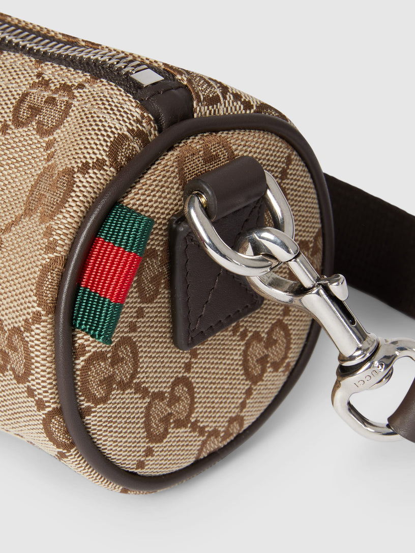 GG canvas mini cylinder bag