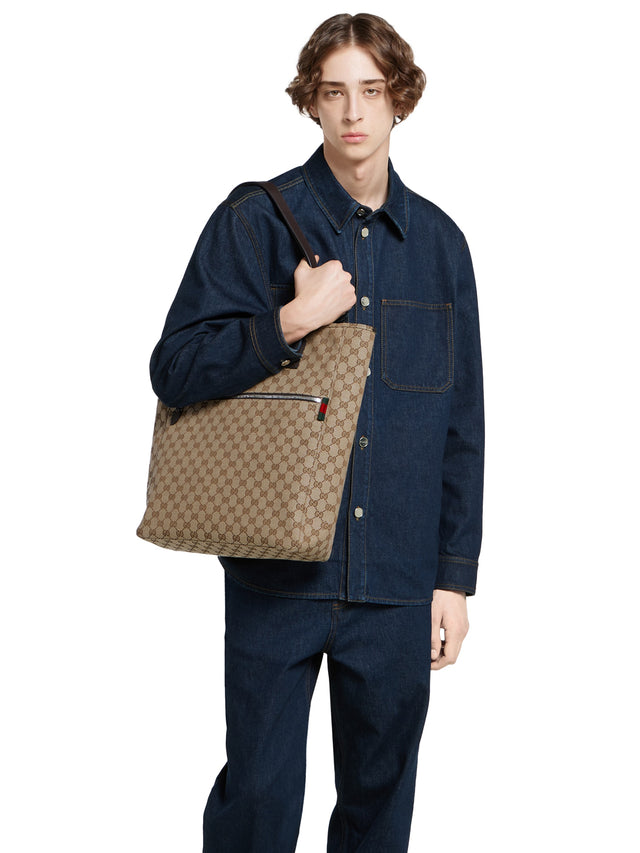 GG canvas large tote bag