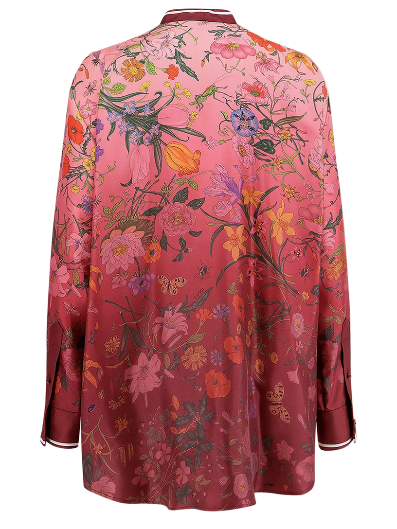 Printed silk shirt