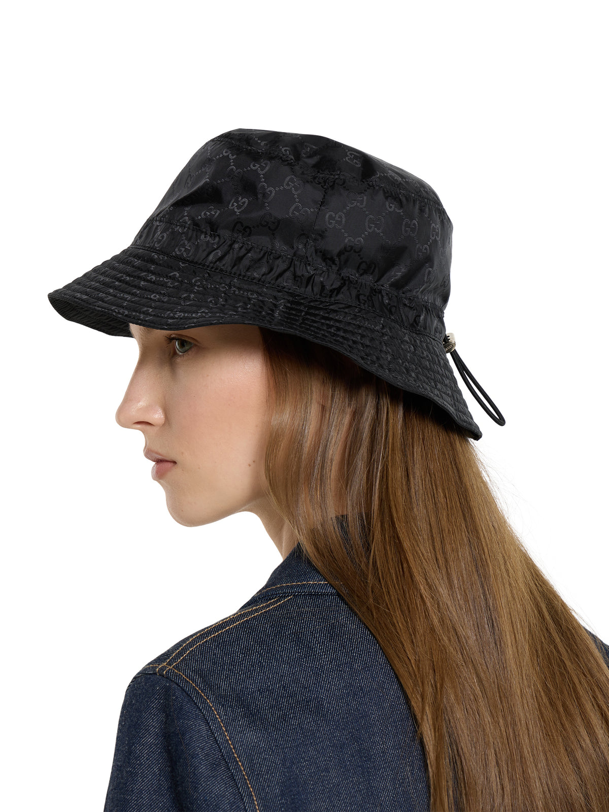 Reversible GG nylon bucket hat