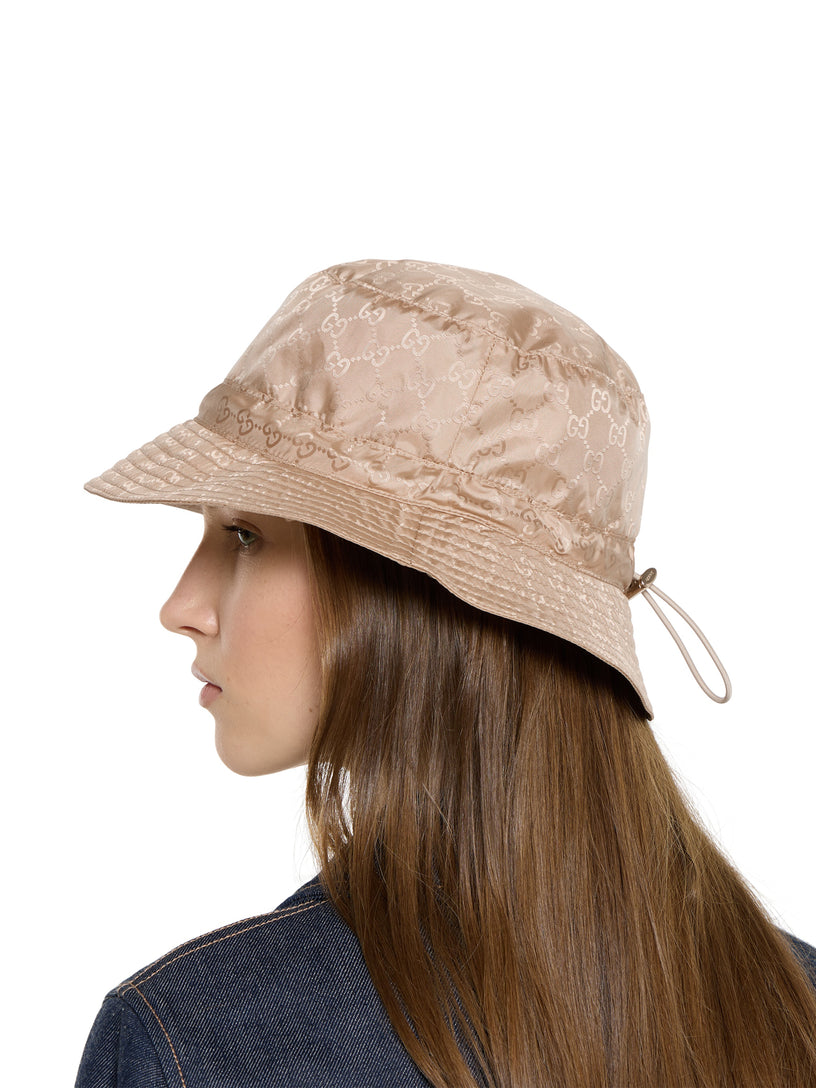 Reversible GG nylon bucket hat