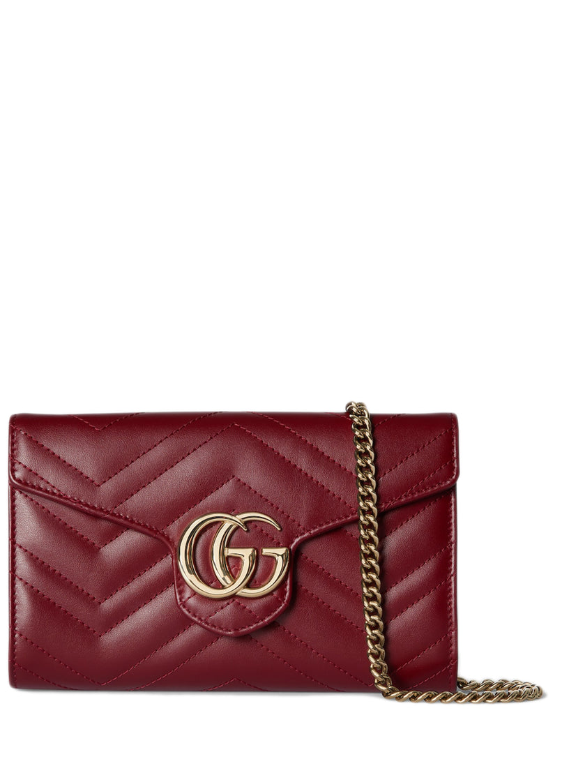 GG Marmont wallet on chain