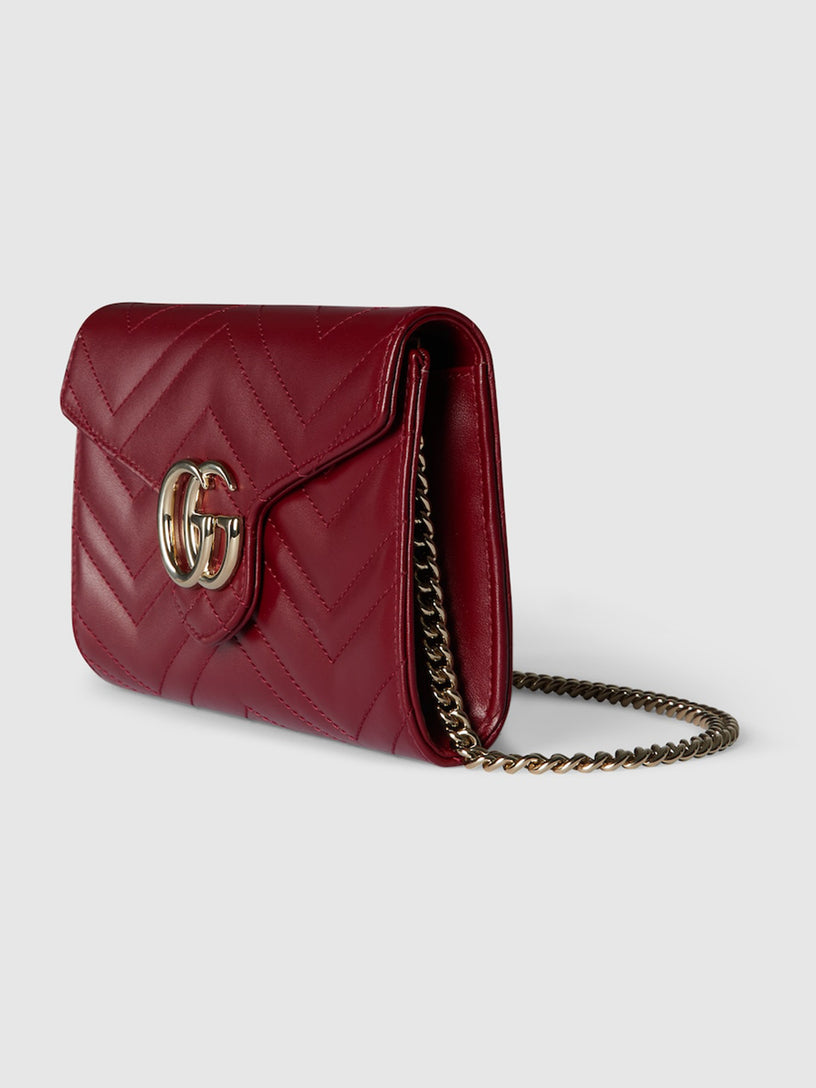 GG Marmont wallet on chain