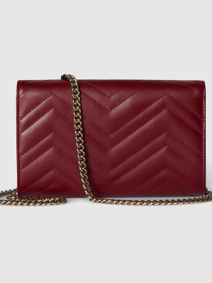 GG Marmont wallet on chain
