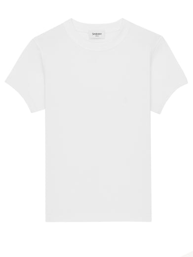 T-shirt Cassandre in jersey di cotone a coste