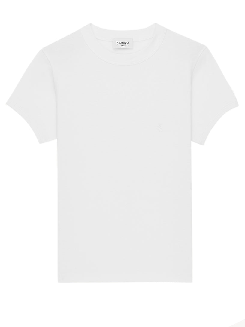 T-shirt Cassandre in jersey di cotone a coste