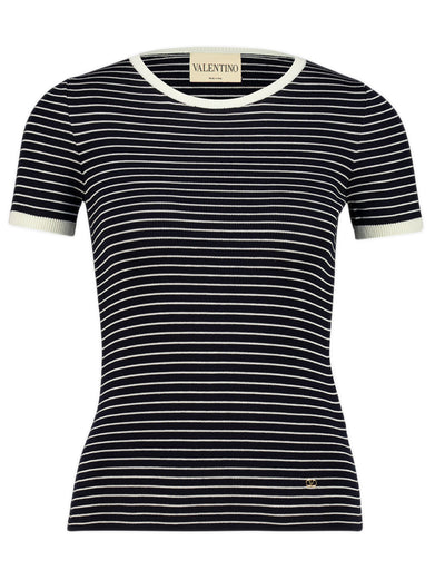 T-shirt in maglia a righe