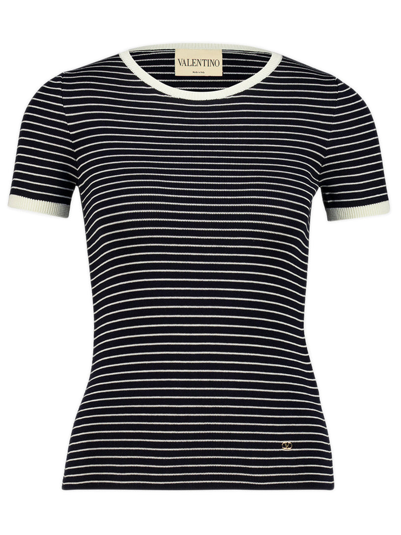 Striped Knitted T-Shirt