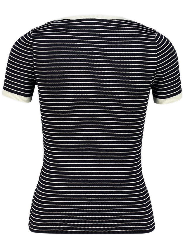 T-shirt in maglia a righe