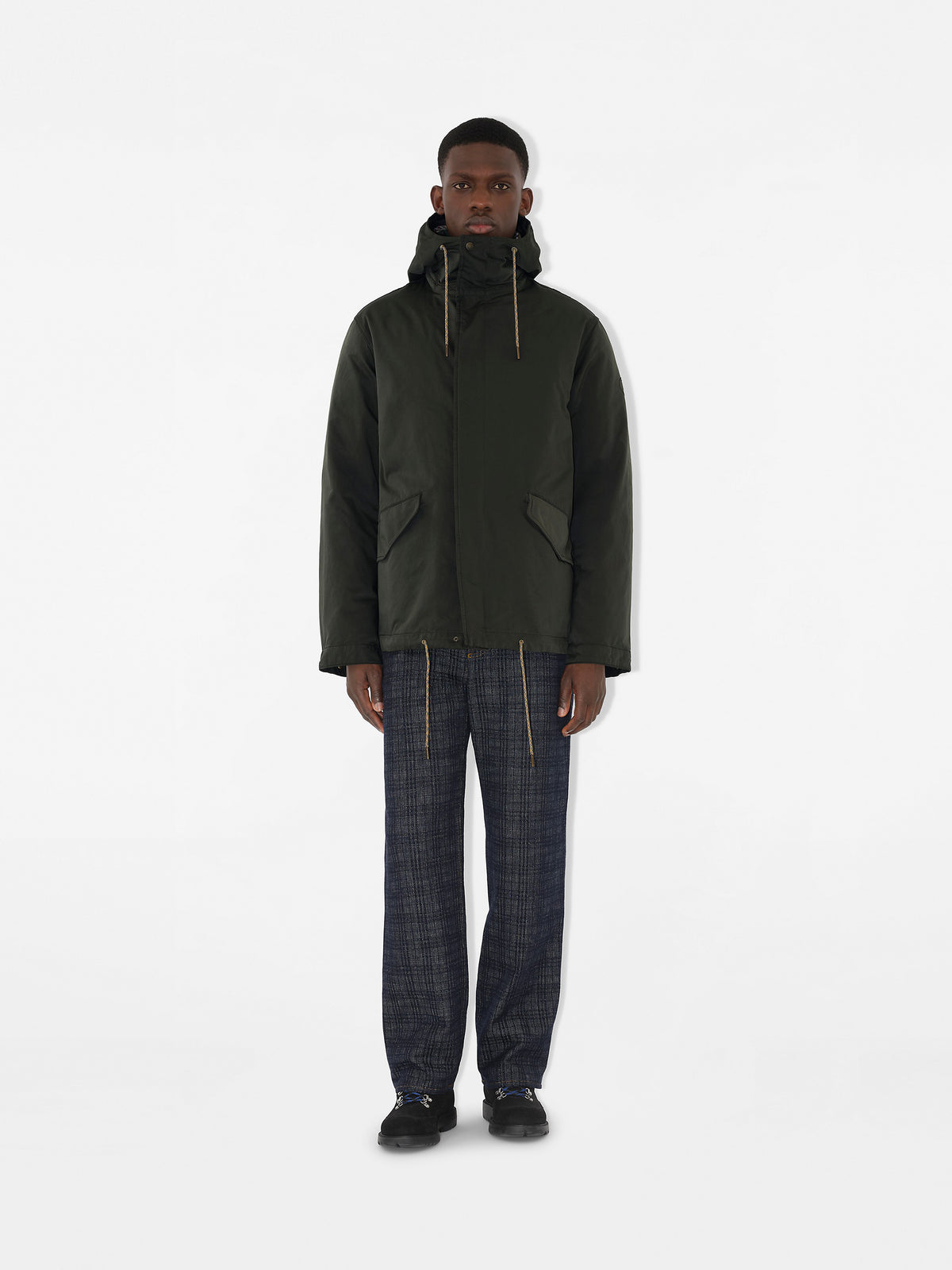 Nylon blend parka