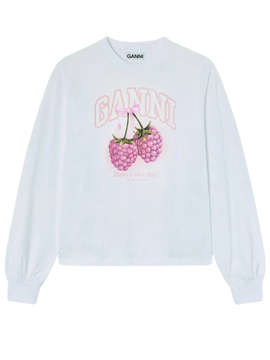 Long-sleeve T-shirt with Raspberries
