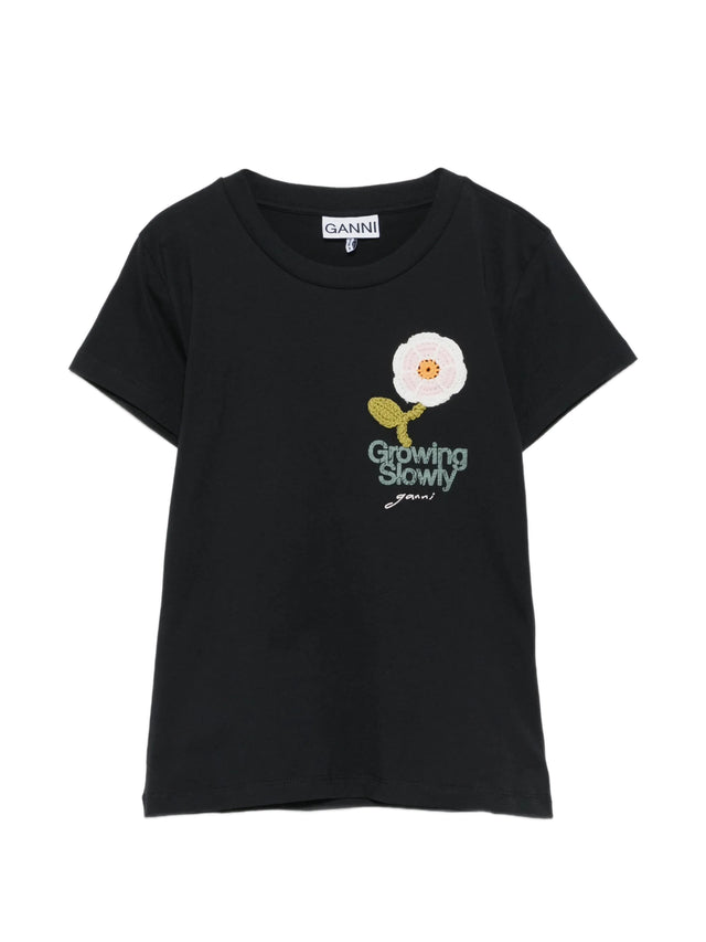 T-shirt con fiore